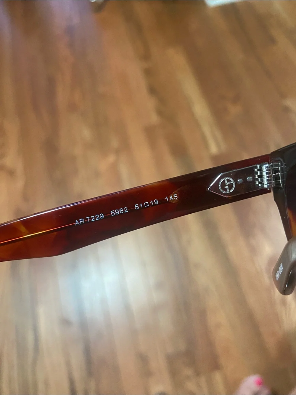 Giorgio Armani Women's Tortoiseshell Frame Glasses - Dark Brown & Amber New